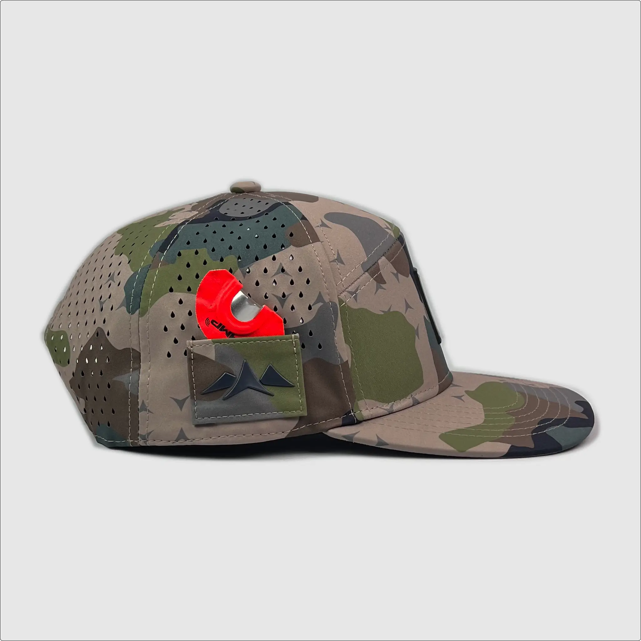 Wapiti Hat Vertical Trademark Rubber Patch ~ Easy Company Camo