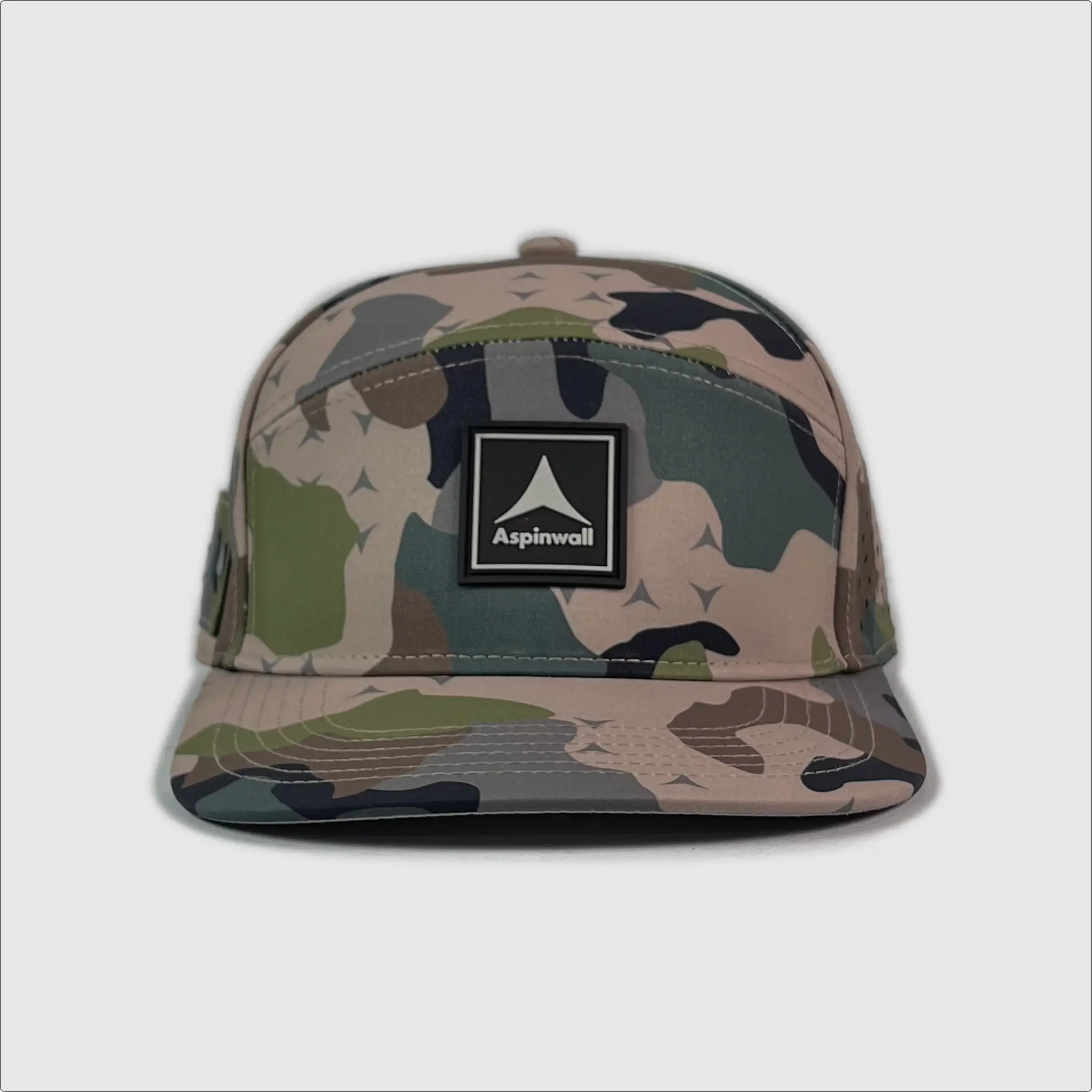 Wapiti Hat Vertical Trademark Rubber Patch ~ Easy Company Camo