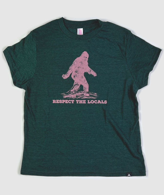 Respect The Locals Womens T-Shirt ~ Heather Forest