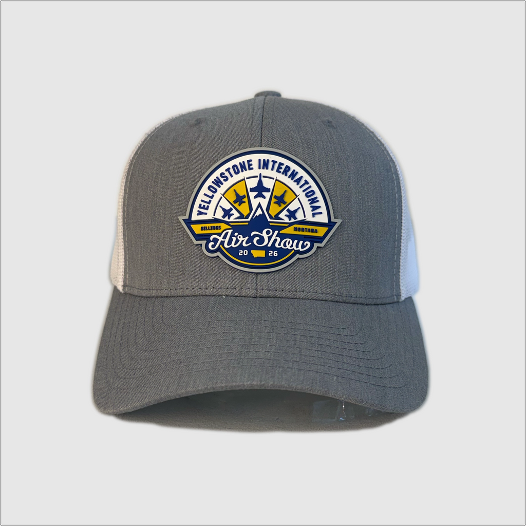 Airshow Granite Hat ~ Grey/White