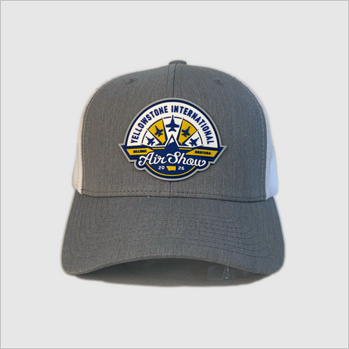 Airshow Granite Hat ~ Grey/White