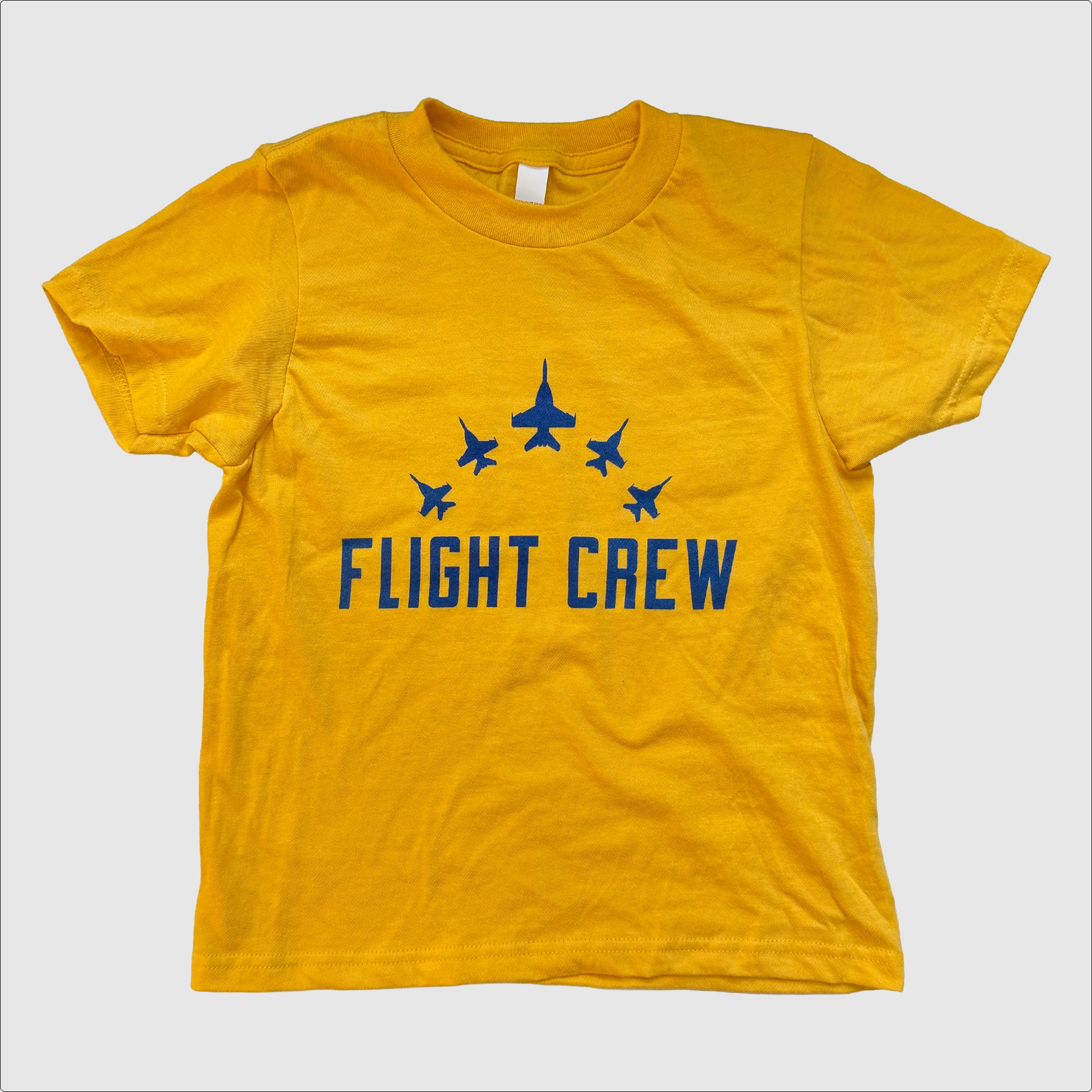 Airshow Flight Crew Kids T-Shirt ~ Golden Yellow
