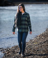 Womens Timberline Flannel ~ Green / Navy