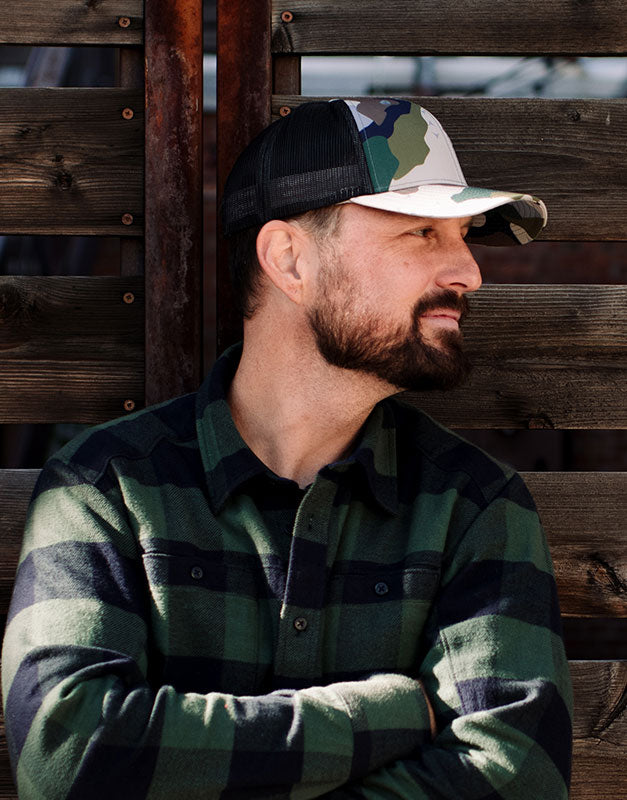 Granite Montana Hat ~ Easy Company Camo / Brown