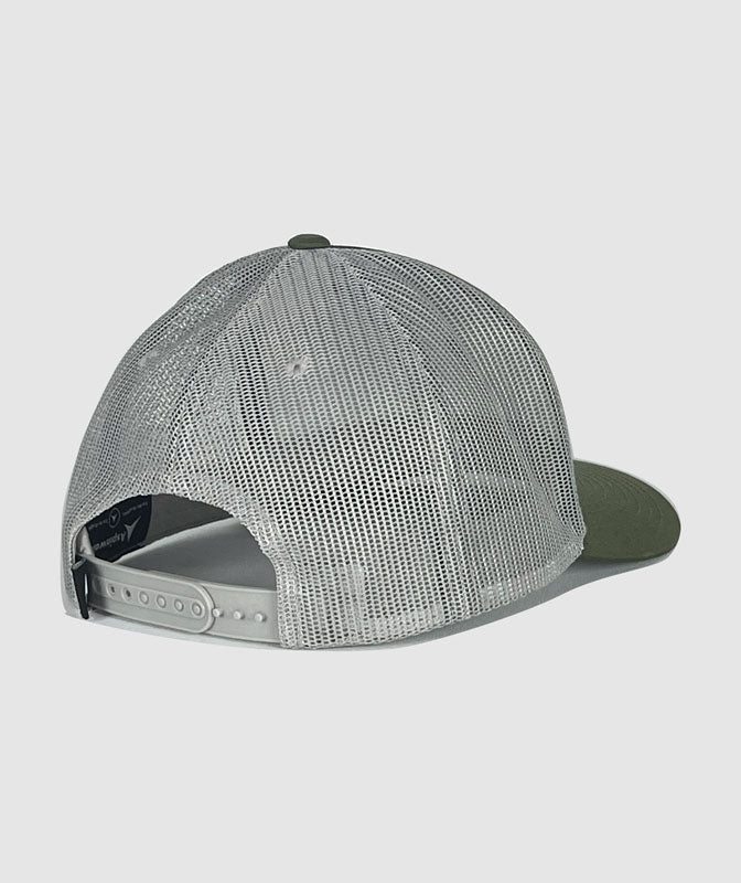 Icon Trucker Hat ~ Olive / Grey