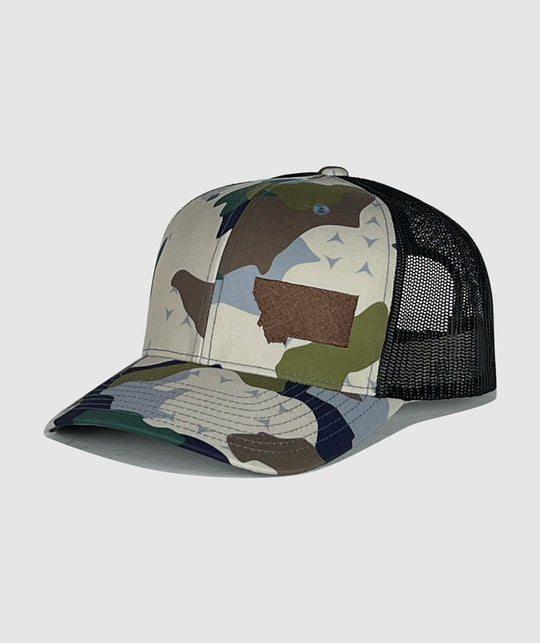 Granite Montana Hat ~ Easy Company Camo / Brown