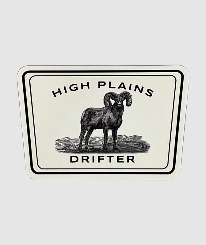 High Plains Drifter Big Horn Sheep Sticker